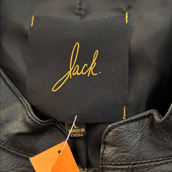 Jack by BB Dakota Black Jacket with Gold Stitching - Picture 2 of 4